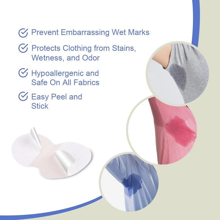 Sweat Pads- Disposable Armpit Sweat Pads (Pack of 10)