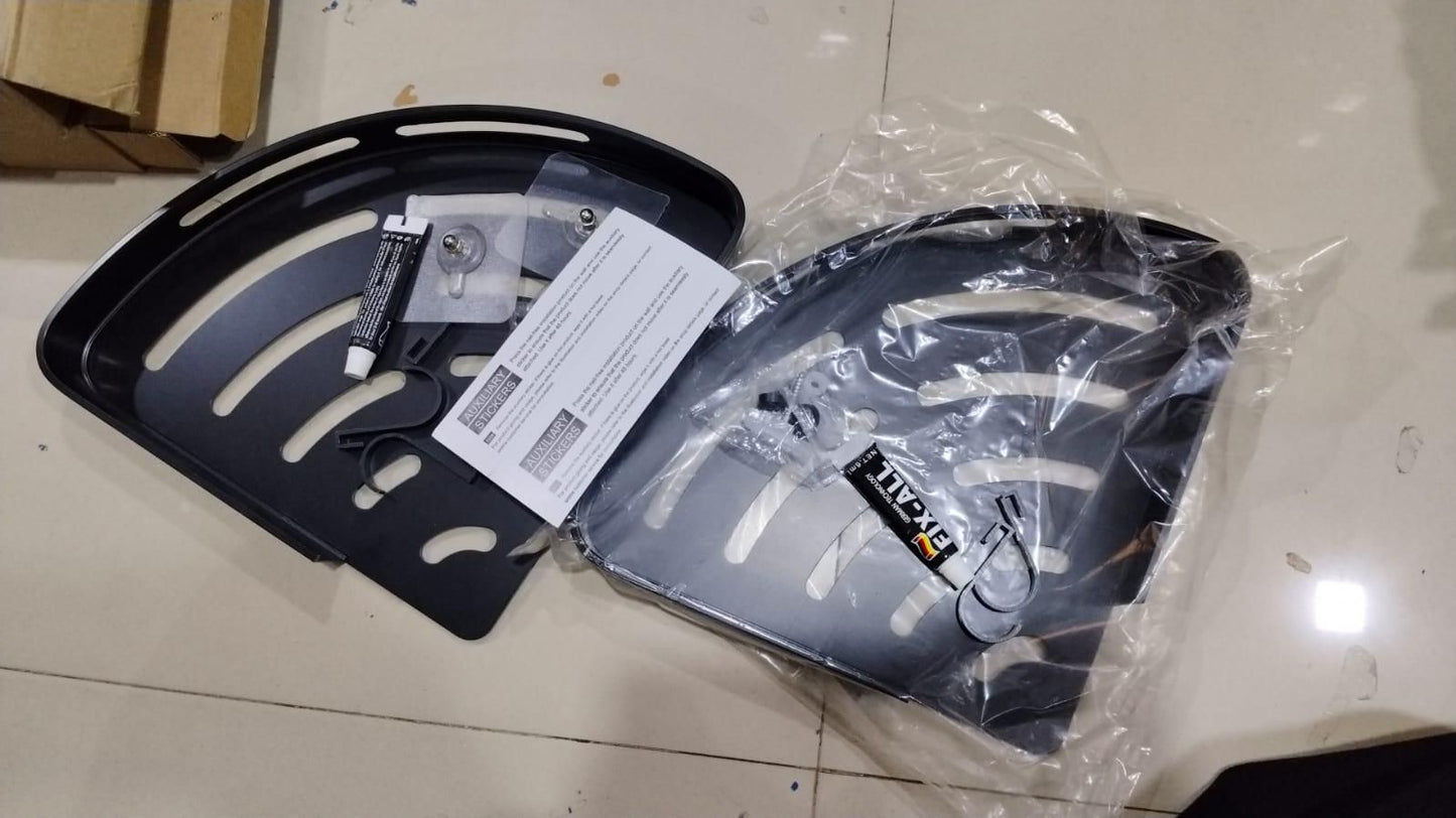 Aluminium Heavy Duty Self Adhesive Bathroom Corner Shelf (Pack of 2)